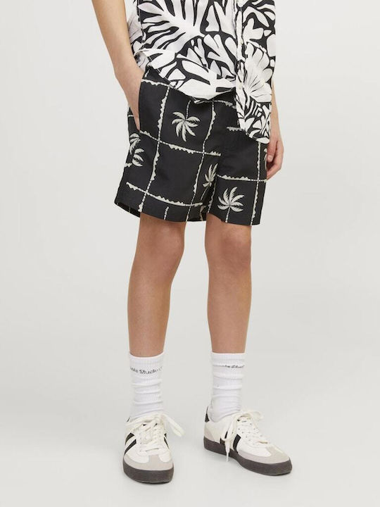 Jack & Jones Palm trees Kids Swimwear Swim Shorts Black