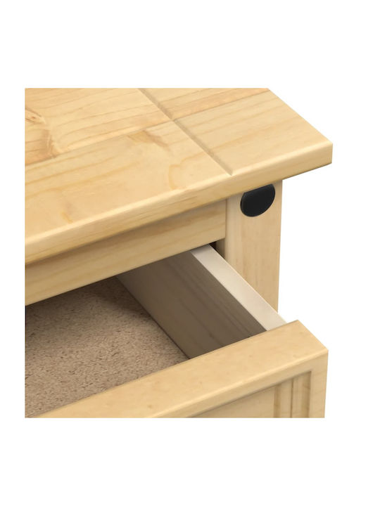 Nachttisch Metall Beige 45x35x64cm