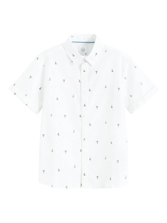 Cool Club Kids Linen Shirt White