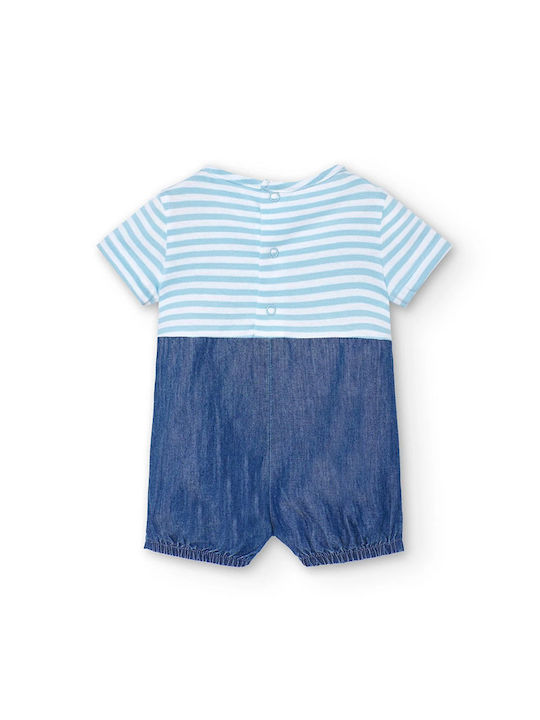 Boboli Set Baby Strampler Denim Blue