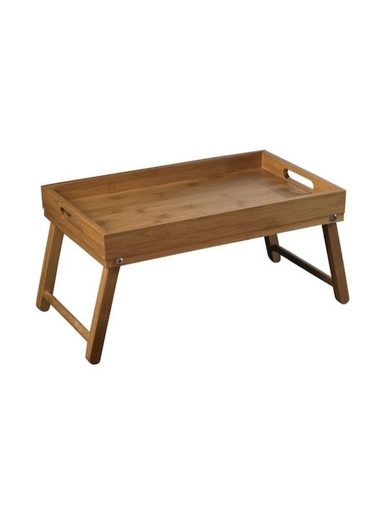 Bamboo Bambus Dreptunghiular Tavă de Servire din Bamboo cu Mânere în Culoare Maro 44x27x5cm 1buc