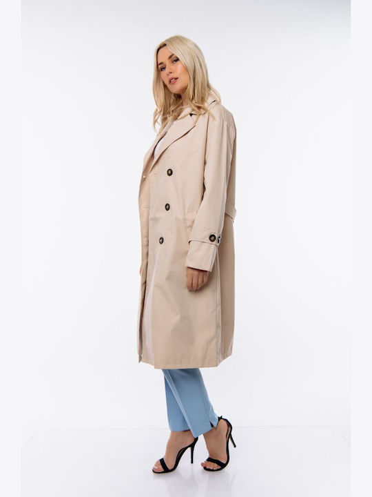Damen beige Trenchcoat
