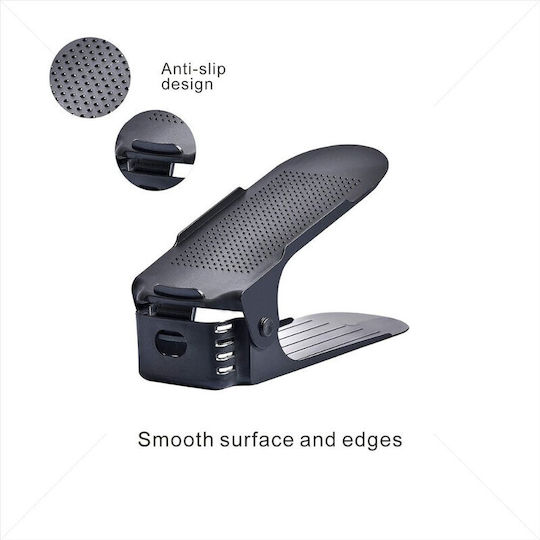 Bază Din Plastic Pentru Depozitarea Pantofilor Neagră 6x25.5x11cm