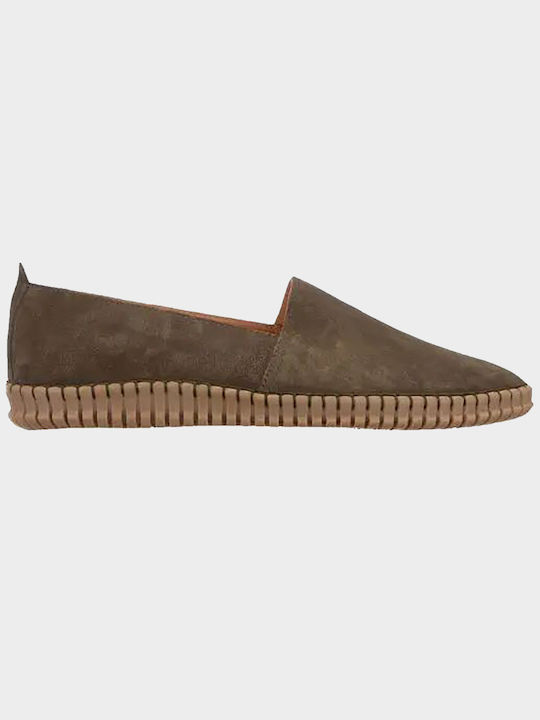 Καλογήρου Men's Slip-Ons Brown