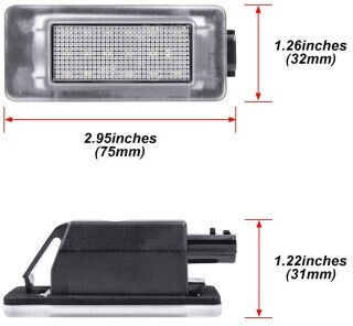 Renault Kennzeichenbeleuchtungen LED für Renault Arkana 2019 2Stück