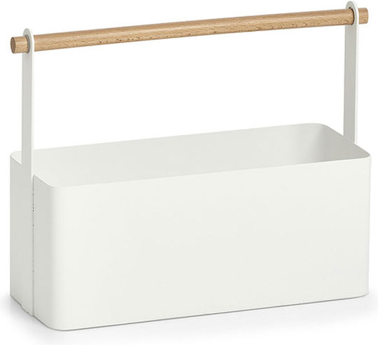 Zeller Настолна Металик Стойка 31.5x12x24 см Бяла Zeller Настолна Металик Стойка 31.5x12x24 см Бяла