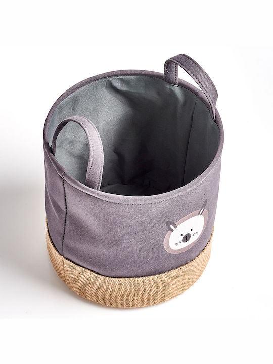 Zeller Storage Basket Fabric Gray 30x30x29cm 1pcs