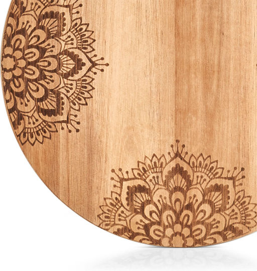 Wooden Cheese Serving Platter 27x27cm