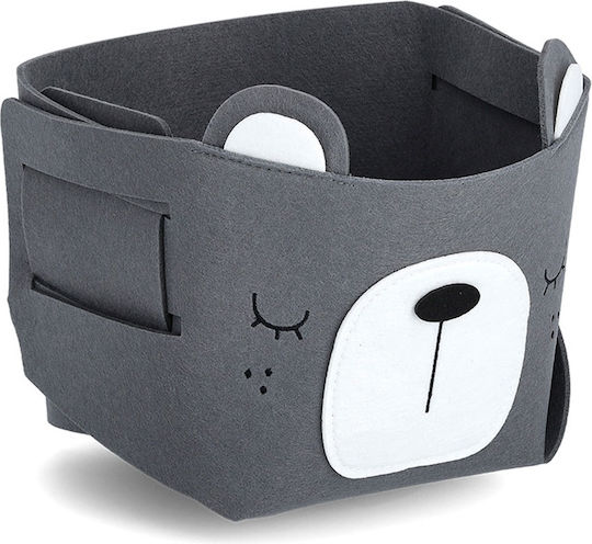 Zeller Children's Folding Storage Basket made of Fabric Gray 21x21x17cm 1pcs