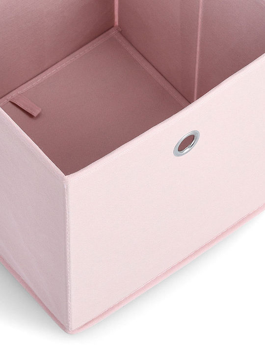 Zeller Kinder Aufbewahrungsbox Faltbar aus Stoff Rosa 28x28x28cm 1Stück
