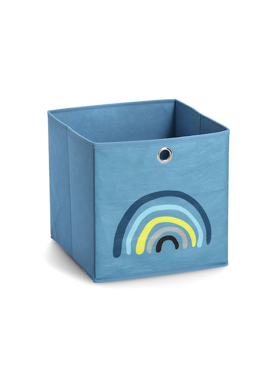 Zeller Kinder Aufbewahrungsbox Faltbar aus Stoff Blau 28x28x28cm 1Stück