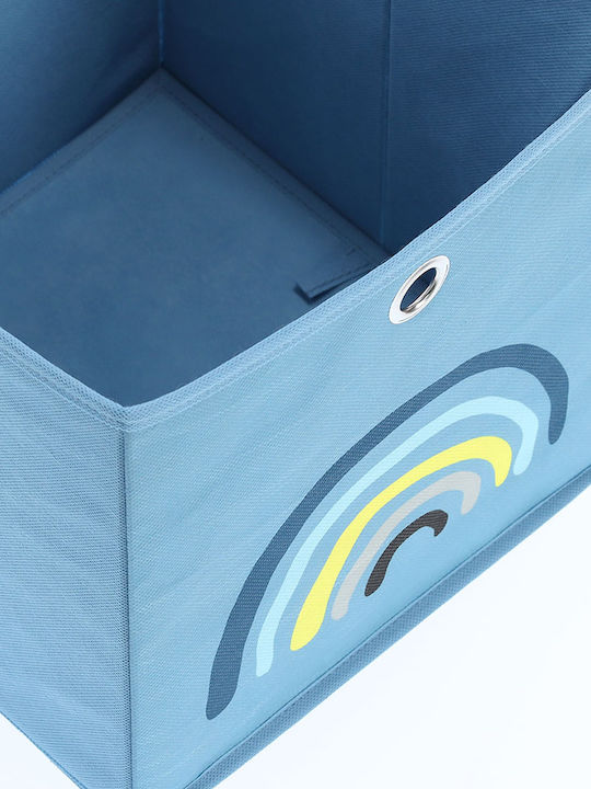 Zeller Kinder Aufbewahrungsbox Faltbar aus Stoff Blau 28x28x28cm 1Stück