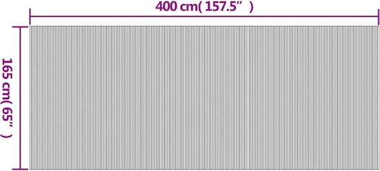 vidaXL Dekorativer Raumteiler aus Bambus 165x165cm