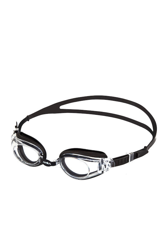 AMILA Swimming Goggles Adults Myopia Black