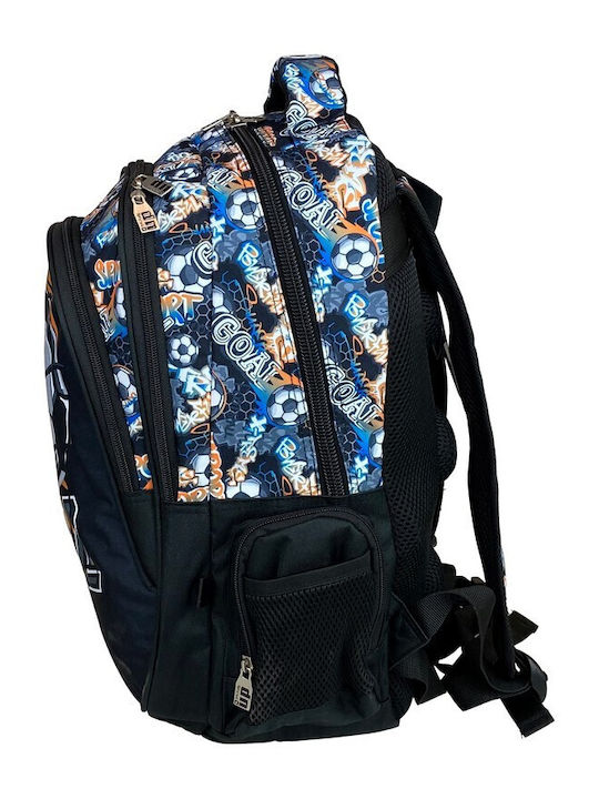 Back Me Up School Bag Backpack Elementary, Elementary Black with Water Bottle Holder 30Liters