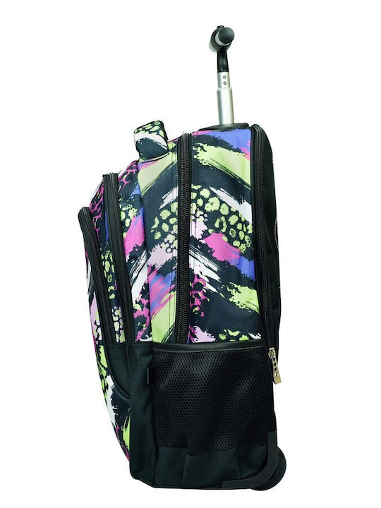 No Fear School Bag Trolley Elementary, Elementary Multicolour with Water Bottle Holder 30Liters