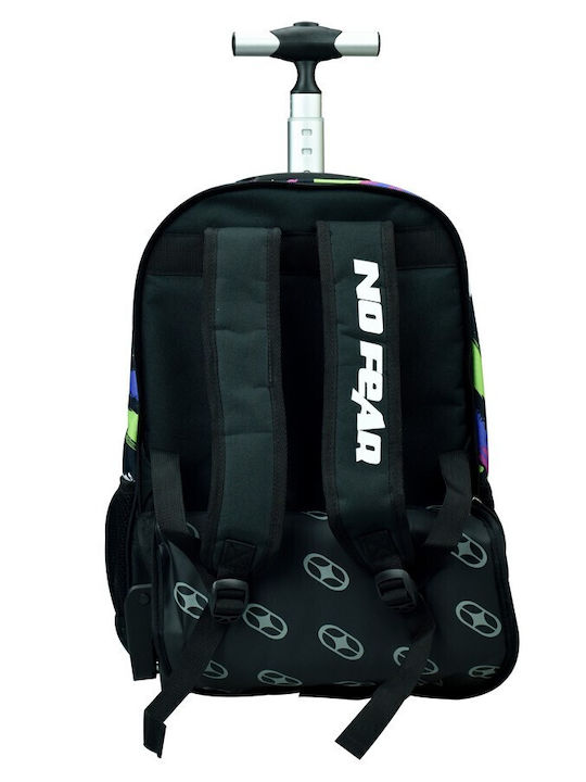 No Fear School Bag Trolley Elementary, Elementary Multicolour with Water Bottle Holder 30Liters