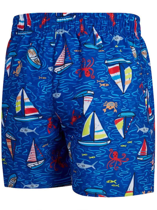 Speedo Printed Kids Swimwear Swim Shorts Blue