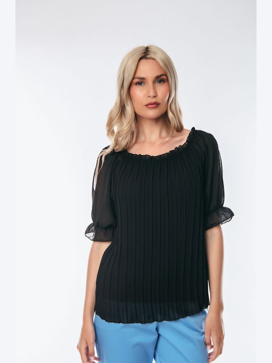 Dress Up Women's Blouse Black