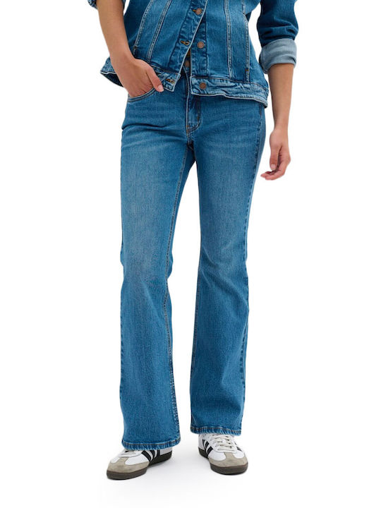 My Essential Wardrobe High Waist Women's Jean Trousers in Bootcut Fit Blue