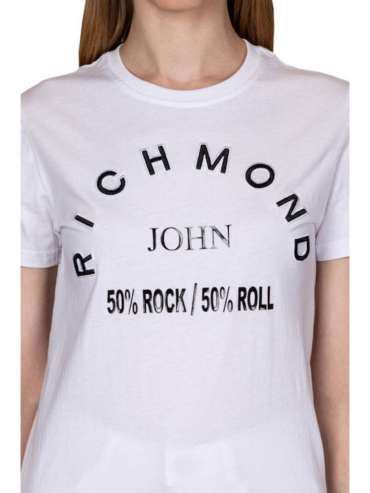 John Richmond Damen T-shirt Weiß