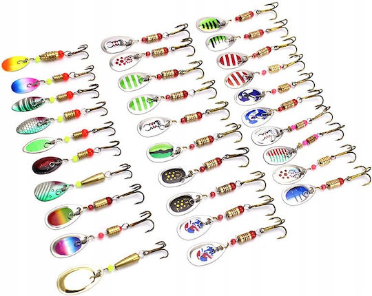 Künstliche Köder Löffel 6cm/3g Grau Set 16Stück