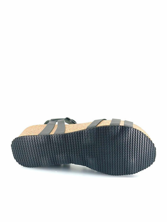 Anatomic Women's Leather Platform Shoes Black