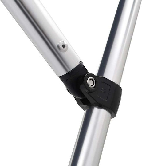vidaXL Aluminium Boat Canopy L236xW199xH135cm Black
