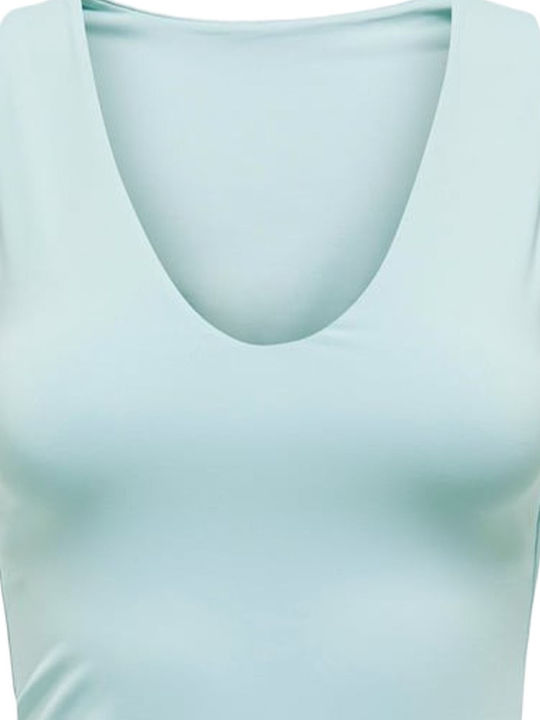 Only Women's Blouse Sleeveless Light Blue