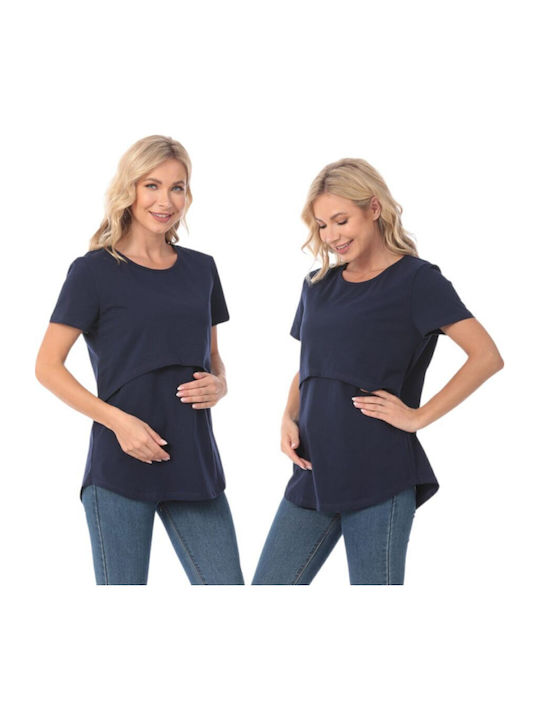 Queen Mother Tricou Maternity Tops Dark Blue