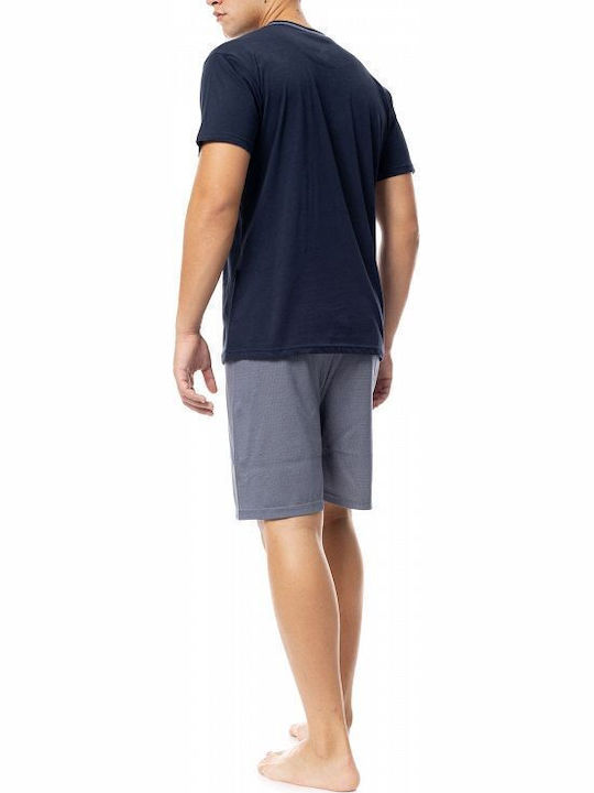 Ulisse Καλοκαιρινή Ανδρική Πιτζάμα Yacht Blue