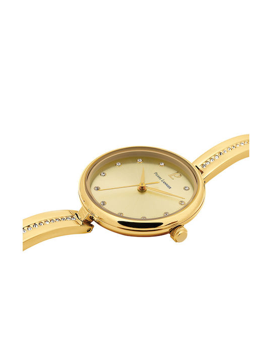 Pierre Lannier Watch with Gold Metal Bracelet