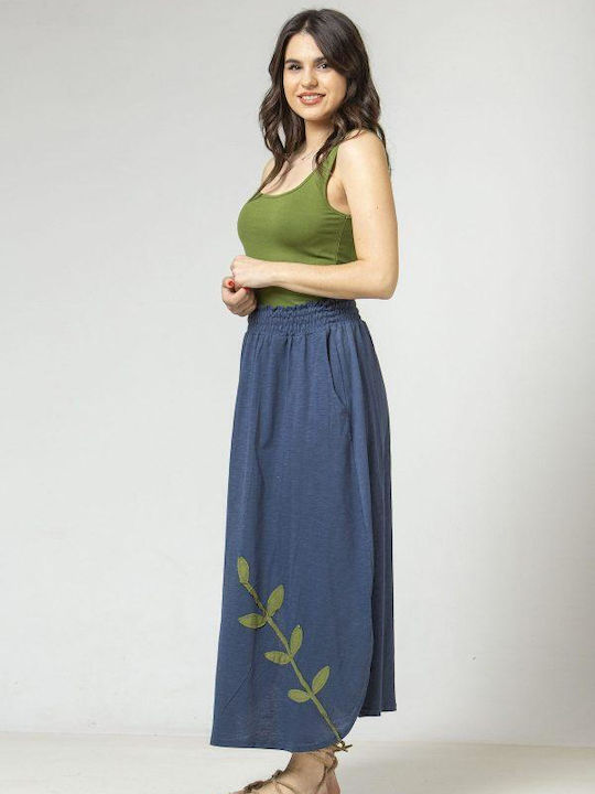 Simple Fashion Skirt in Blue color