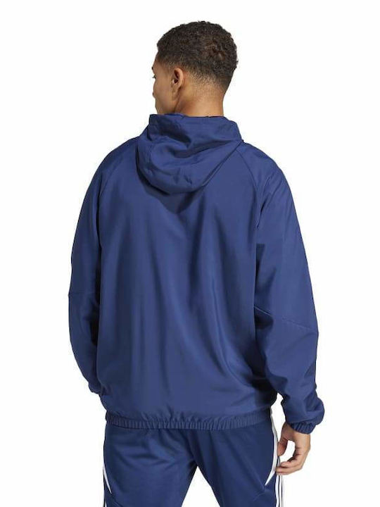 Adidas Tiro Herren Jacke Lässig Winddicht Navy