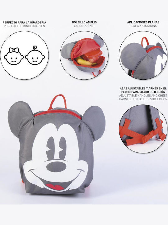 Disney Mickey Backpack Geantă pentru Copii Rucsacuri Gri