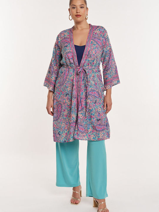 Jucita Damen Kimono Blue