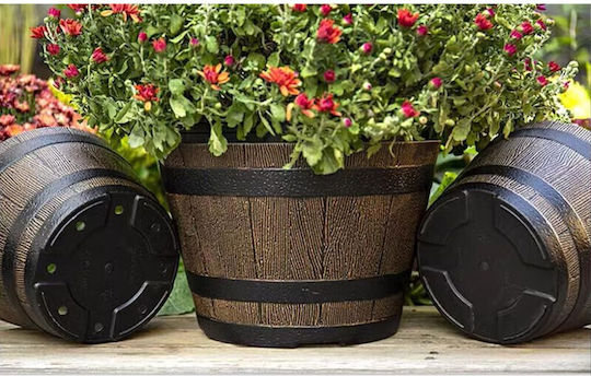 Planter Wooden Brown 38x38x28cm.