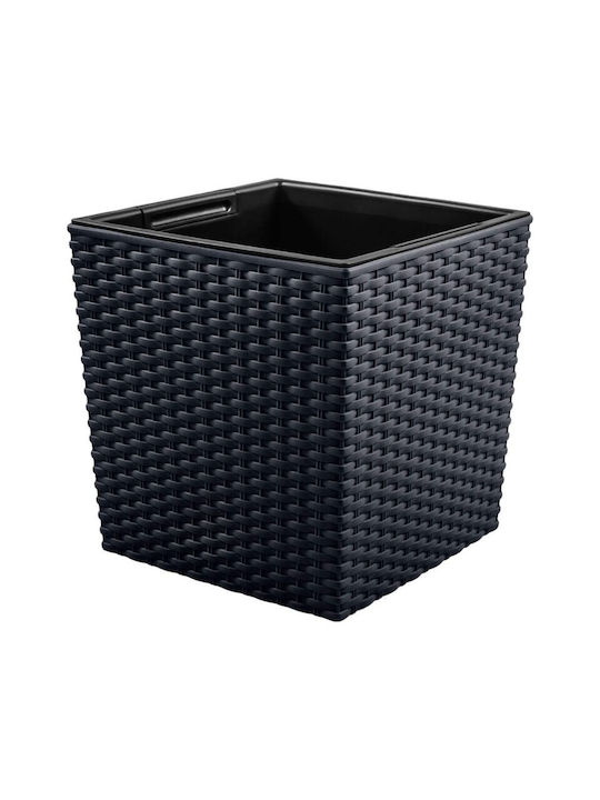Blumentopf Rattan Gray Blumentopf Rattan Gray
