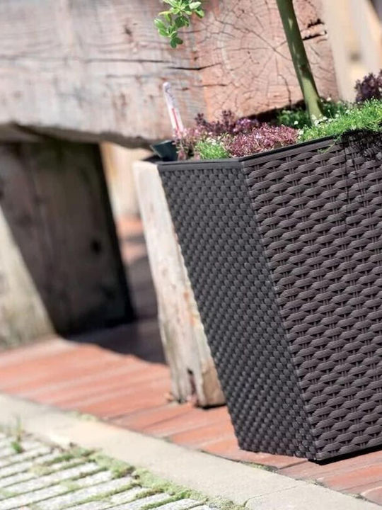 Κασπώ Rattan Καφέ 22.5x22.5x23εκ.
