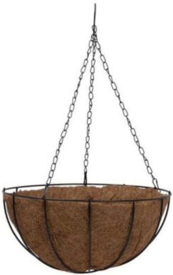 Висящи Саксия Металик Кафяв 30x30x15εκ.