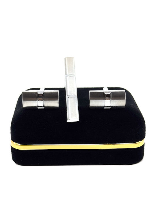 Lgtc-set Χκ 22 Set Cufflinks Tie Clips Legend Accessories Silver Color