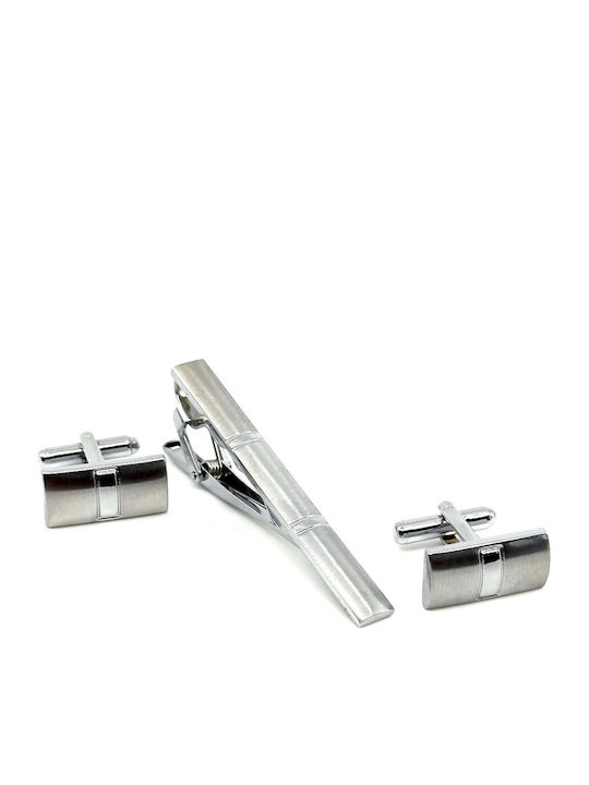 Lgtc-set Χκ 22 Set Cufflinks Tie Clips Legend Accessories Silver Color