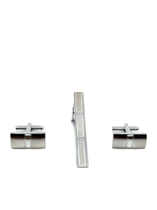 Lgtc-set Χκ 22 Set Cufflinks Tie Clips Legend Accessories Silver Color