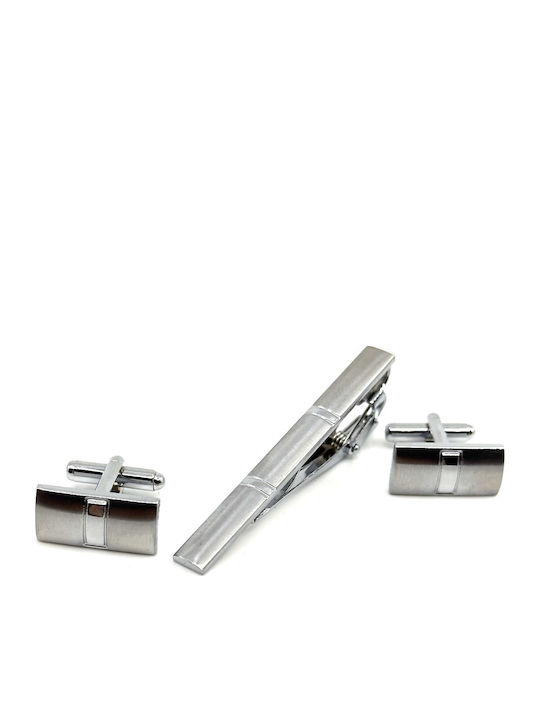 Lgtc-set Χκ 22 Set Cufflinks Tie Clips Legend Accessories Silver Color