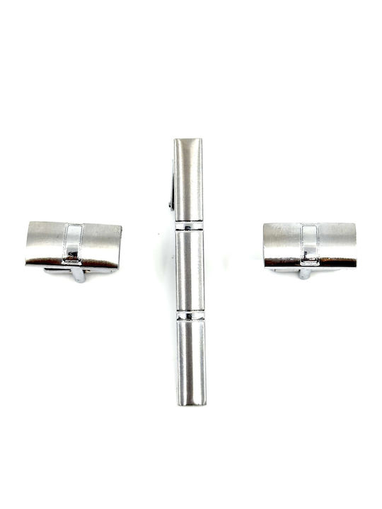 Lgtc-set Χκ 22 Set Cufflinks Tie Clips Legend Accessories Silver Color