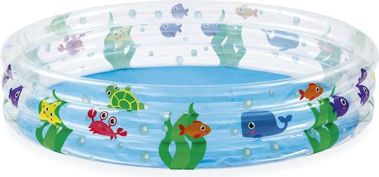Piscină Gonflabilă Rotundă Pentru Copii 152x30 cm Albastră
