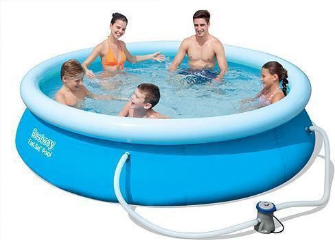 Bestway Round PVC Swimming Pool 3,638lt Inflatable Blue