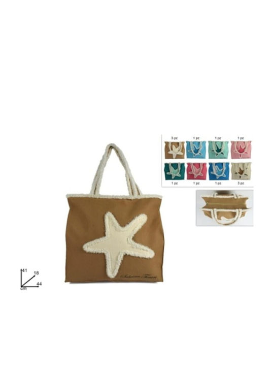 Sabrina Tenori beach bag with starfish in 8 colors 41x18x44cm