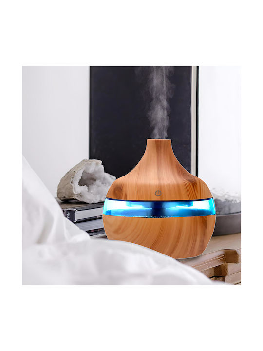 Aromatherapy Led Συσκευή Αρωματοθεραπείας Υπερήχων με Χρονοδιακόπτη Πράσινη 500ml E687