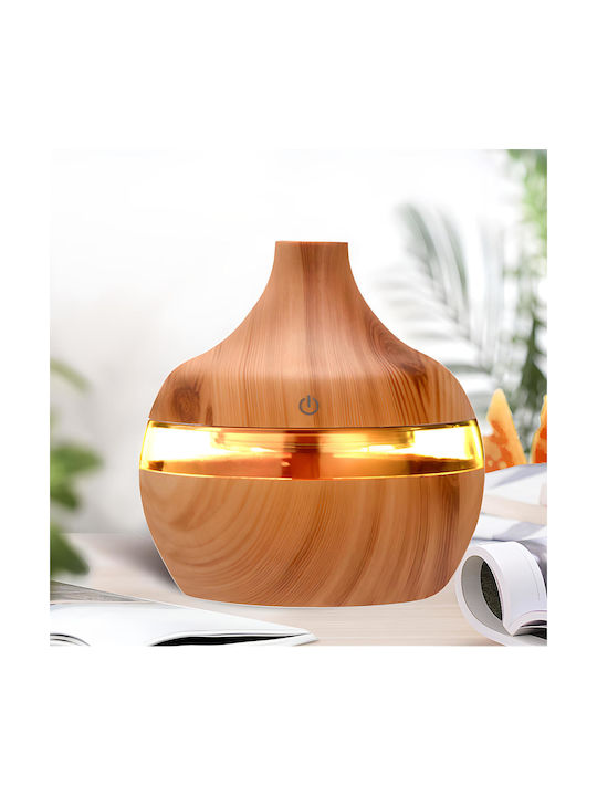 Aromatherapy Led Συσκευή Αρωματοθεραπείας Υπερήχων με Χρονοδιακόπτη Πράσινη 500ml E687